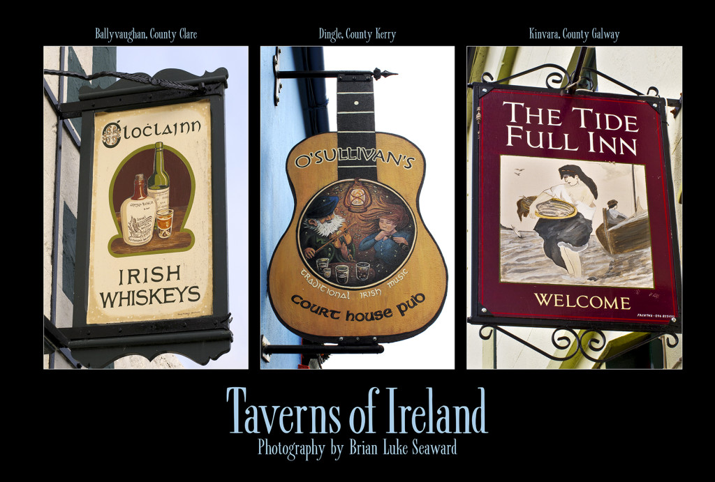 Taverns of Ireland Poster Brian Luke Seaward Inspiration Unlimited